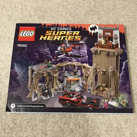 Lego 76052 Batman Classic TV Series Batcave Instructions Manual Book DC Comics