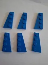 No 392.  3x Lego Wing Plate 41769 & 41770 Blue
