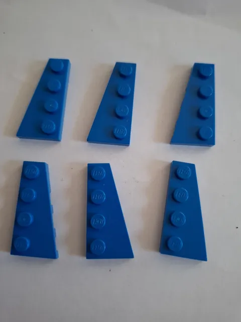 No 392.  3x Lego Wing Plate 41769 & 41770 Blue