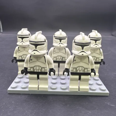 LEGO Star Wars Phase 1 Clone Trooper SW0058 Lot Of 5 C H3B3