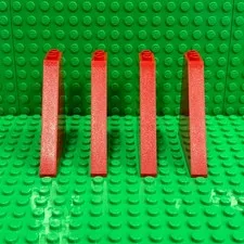 LEGO Red Slope (30249) 55 Deg 6x1x5  (Lot of 4)