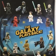 Lego Star Wars Smart Play Sticker Sheet  Promo Advertising Minifig Stickers New