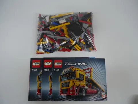 LEGO Technic 8109 Flatbed Truck Used With Instructions No Original Box