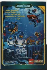 LEGO ADVERTISING INSERTS #  2-1301 # AQUAZONE # 1990 #