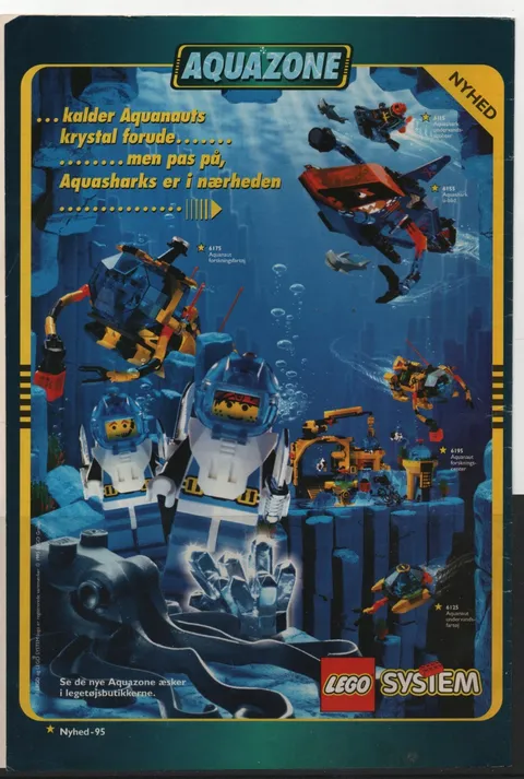 LEGO ADVERTISING INSERTS #  2-1301 # AQUAZONE # 1990 #