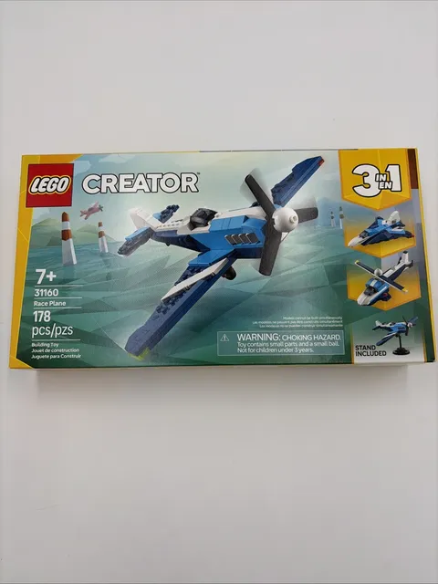 LEGO Creator 3 in 1 Aircraft Race Plane 31160 Building Set 178 Pieces SEALED