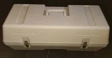  Vintage Hard Plastic Tool Equipment Carrying Case Empty Storage Box 24x10x10