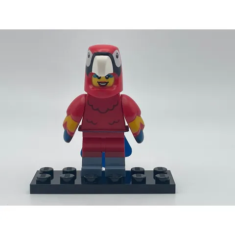 LEGO Series 25 Minifigure Parrot Costume Groomer Red Bird Suit 71045 Col25-11
