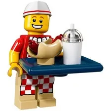 LEGO Series 17 Collectible Minifigures 71018 - Hot Dog Vendor (SEALED) #6