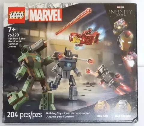 LEGO Marvel Iron Man & War Machine vs. Hammer Drones (Item 76320 204pc)