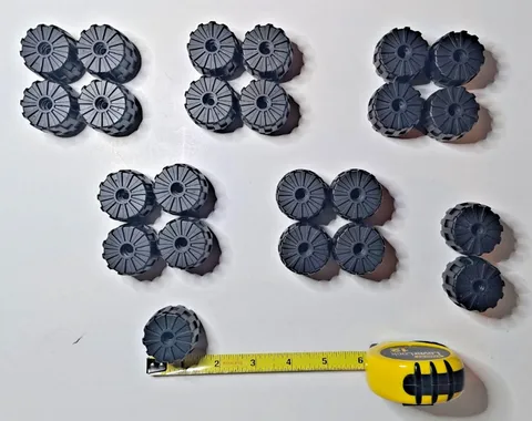 LEGO Wheel Lot x23 1.5" Hard Plastic Wheels 1990s Parts Pieces As Shown
