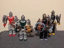 Lot of 4 complete Lego Knights Kingdom figures 8703 + 8704 + 8705 + 8706