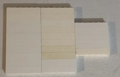 Lego Bricks Lot Of 25 Pieces Parts 6 Pegs Toy Toys White
