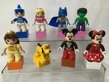 Lego duplo Disney figures, Mickey,Minnie,Hulk,Photo,Belle,Aurora,,,etc,,,X8