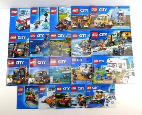 Lego CITY Mixed Lot of 20 Instruction Manual Booklets 