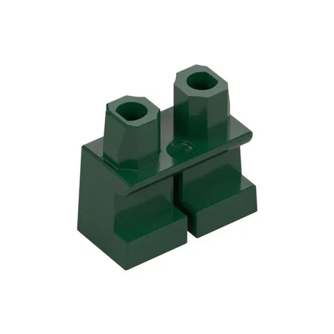 Lego Minifigure Accessories - Dark Green Short Legs (1)  - Brand New