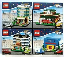 LEGO Bricktober 2014 set 40141 40142 40143 40144 Toys R Us Bakery Hotel Station