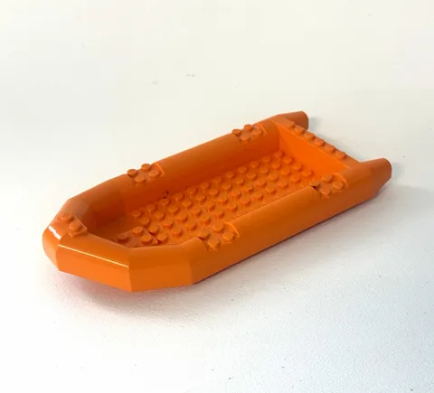 LEGO 62812 Orange Large Rubber Raft Boat Hull City Coast Guard 7726 Genuine