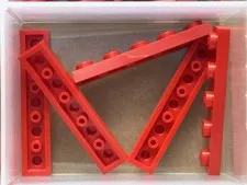 LEGO Parts - Red Plate 1 x 5 - No 78329 - QTY 5