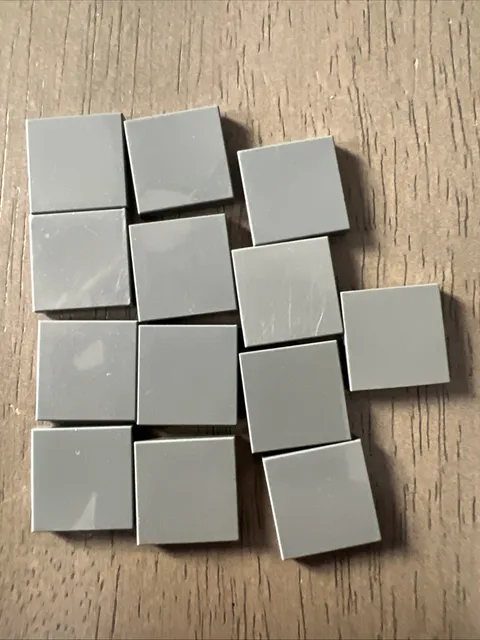 LEGO 3068 Dark Bluish Gray  Tile 2 x 2 - 13 Pieces