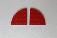(2) LEGO Round Corner Bricks 4x4 THICK #2577