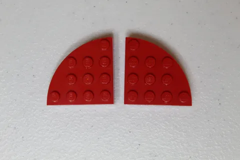 (2) LEGO Round Corner Bricks 4x4 THICK #2577