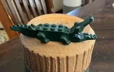 LEGO Minifigure Animal Dark Green Alligator Crocodile 6026c01 