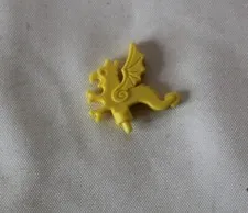 VTG Lego Castle Dragon Knights Plume/ Feather Helmet Deco Yellow