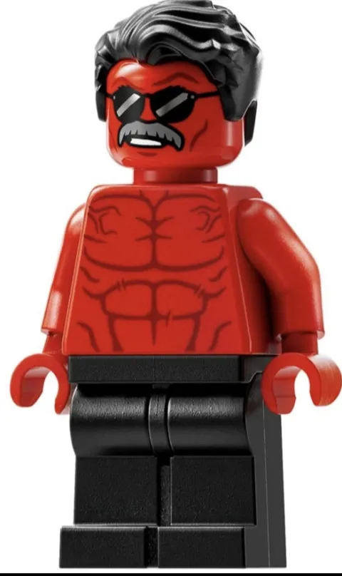 LEGO Super Heroes Minifigure - sh1026 - Red Hulk - from 76310