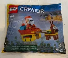 LEGO Creator Santa's Sleigh Ride 30670 (Retired) 73 Pieces Polybag Sealed New