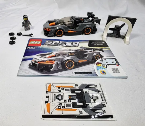 LEGO 75892 McLaren Senna (2019, 100% Complete W/ Manual/stickers, Retired)