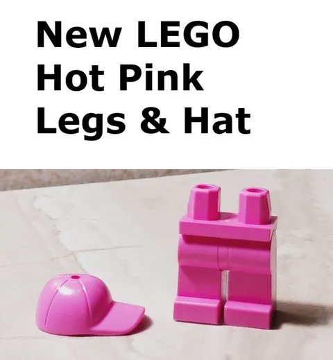 New LEGO Pink Legs Hot Pink Matching Cap Hat Unisex Solid Plain Jeans Stretch