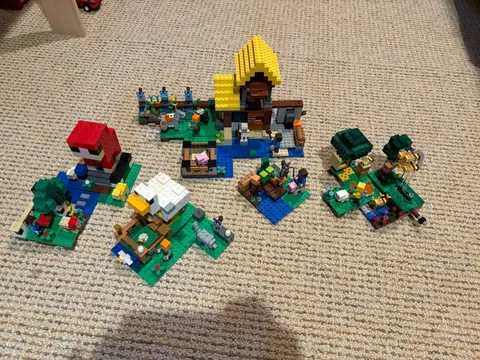Lego Minecraft Farm Bundle 21144 21165 21114 21153 21138 21140 Read Description!