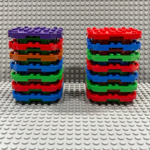 LEGO Plate Tower Pillar Stack 66789 66790 Plates 6x6 8x8 : All Included