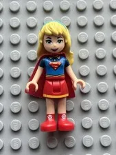 Lego Super Hero Girls Minifigure Supergirl shg006 Red Skirt & Cape