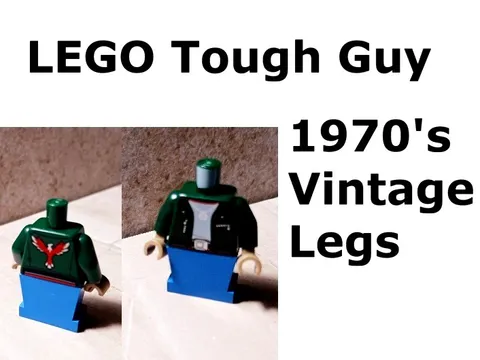 LEGO Bomber Jacket EAGLE Original Vintage Legs Torso Necklace silver Green Cool