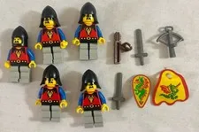 Set of 5 LEGO Dragon Knights Minifigures w/ Accessories