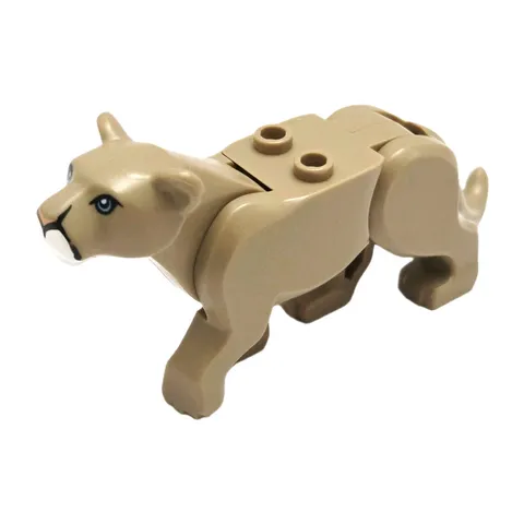 LEGO Mountain Lion Animal Figure 60714 Tan Big Cat Zoo Wildlife Safari