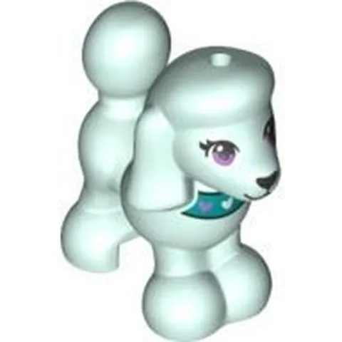 LEGO Minifigure Accessory Light Aqua Dog, Friends, Poodle