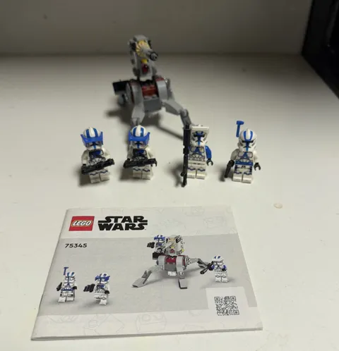 LEGO Star Wars 75345: 501st Clone Troopers Battle Pack COMPLETE W/ INSTRUCTIONS