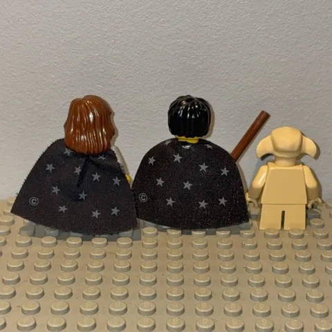 LEGO Harry Potter Minifigure Lot of 3 w/ Dobby, Capes & Accessories
