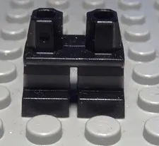 Lego figure accessories micro legs pants black with decor