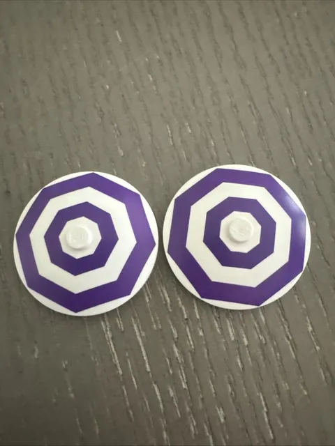 LEGO Dish 4 x 4 with Dark Purple Octagons (Solid Stud) (3960 / 94656)