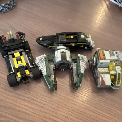 LEGO Star Wars Bulk Lot Assembled Vehicles & Spaceships, Multicolor Plastic