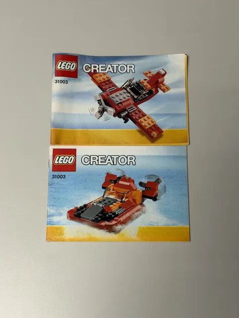 LEGO Creator 31003 Airplane and Boat Instruction Manual Only 