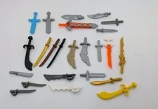 LEGO ® swords weapons 10 20 pieces knights Ninjago mixed used