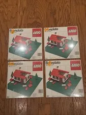 VINTAGE LEGO BASEPLATE 813 GREEN STUDS NEW FACTORY SEALED FROM 1986 (SET OF 2)