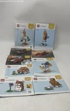 Lot Of 9 Pcs Assorted Lego Creator 3 In 1 Mixed Instruction Manuals For Age 3+