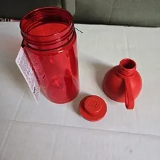 Lego  500ML Red  Transparent Drinking Bottle Great for School  BRAND NEW
