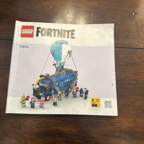 Lego Fortnite Battle Bus Instruction Manual Only